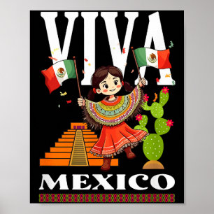 Póster bandera de orgullo mexicano méxico raíces patrimon