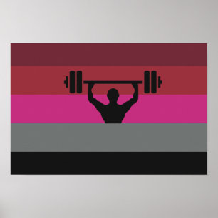 PÓSTER BANDERA DE ORGULLO MUSCULAR