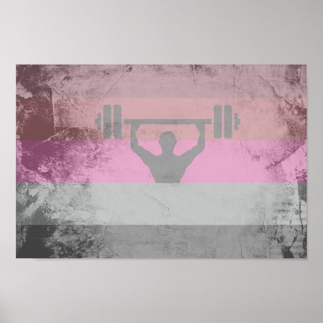 PÓSTER BANDERA DE ORGULLO MUSCULAR (Frente)