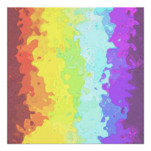 Póster Bandera de Orgullo Neurogénero Abstracta Boho Groo