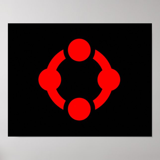 Póster Bandera de Orgullo Niche (Negro) (Frente)