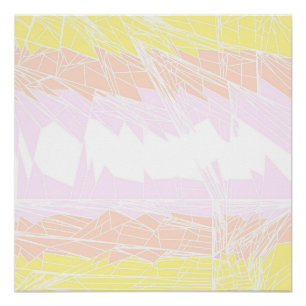 Póster Bandera de Orgullo Pangénero Abstracto Geométrico