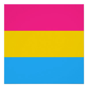 Póster Bandera de Orgullo Pansexual LGBTQ