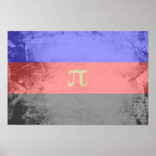 Póster Bandera de Orgullo Poliamoroso