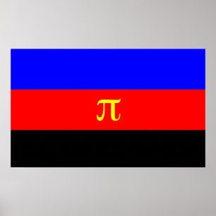 Póster Bandera de Orgullo Poliamoroso
