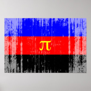 Póster Bandera de Orgullo Poliamoroso