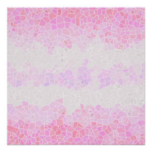 Póster Bandera de Orgullo Pomosexual Abstracto Mosaico Bo