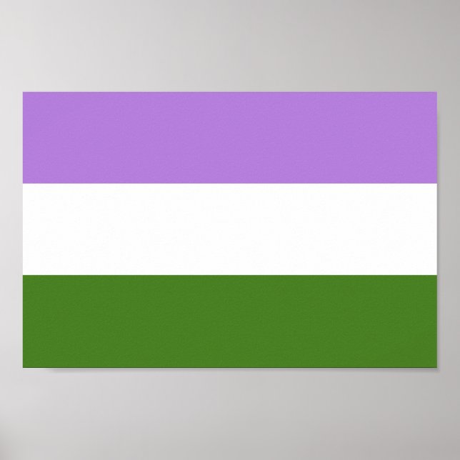 Póster Bandera de Orgullo Queer (Frente)