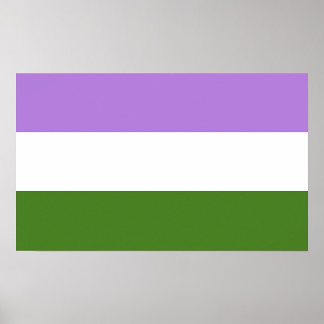 Póster Bandera de Orgullo Queer (Frente)