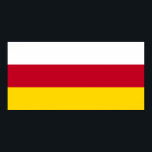 Póster Bandera de Osetia del Norte<br><div class="desc">Bandera patriótica de Osetia del Norte Alania</div>