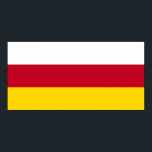 Póster Bandera de Osetia del Norte<br><div class="desc">Bandera patriótica de Osetia del Norte Alania</div>