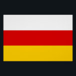 Póster Bandera de Osetia del Sur<br><div class="desc">Bandera patriótica de Osetia del Sur</div>