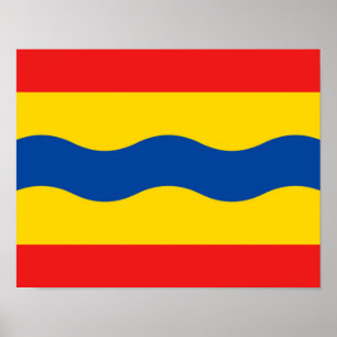 Póster Bandera de Overijssel