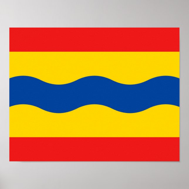 Póster Bandera de Overijssel (Frente)
