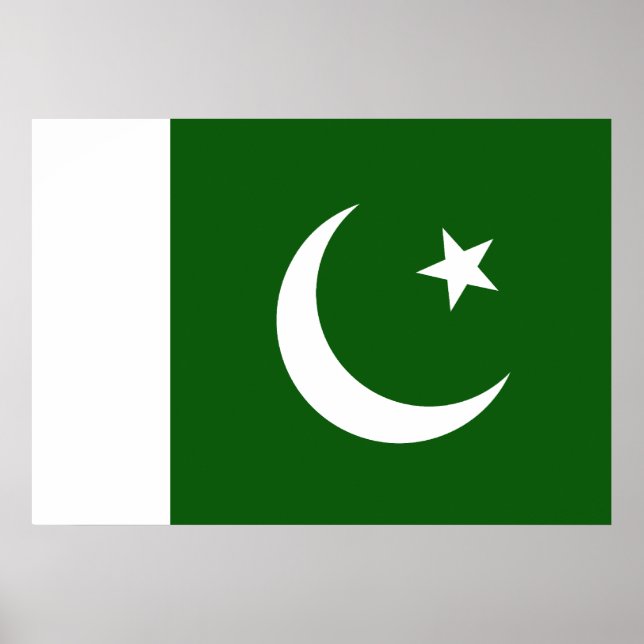 Póster Bandera de Pakistán (Frente)