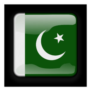Póster Bandera de Pakistán