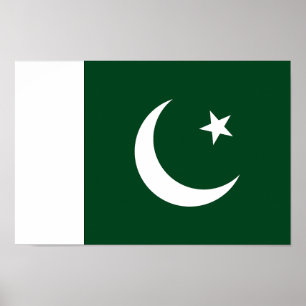 Póster Bandera de Pakistán