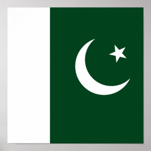 Póster Bandera de Pakistán