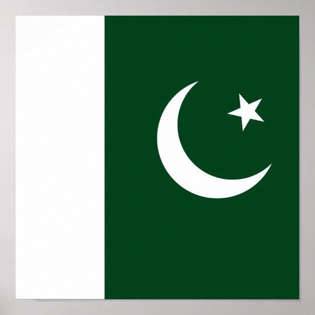 Póster Bandera de Pakistán (Frente)