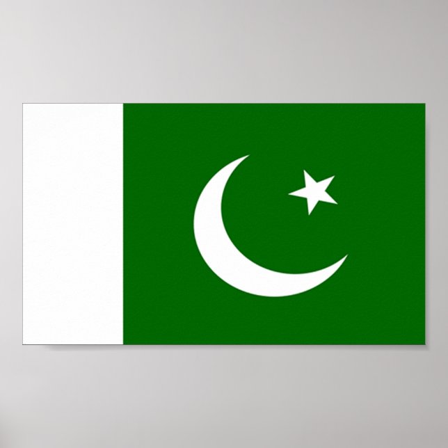 Póster Bandera de Pakistán (Frente)