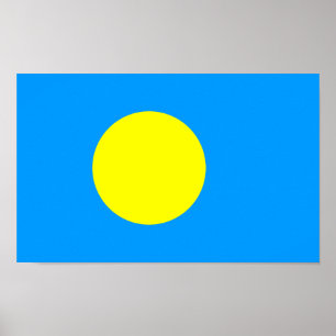 Póster Bandera de Palaos