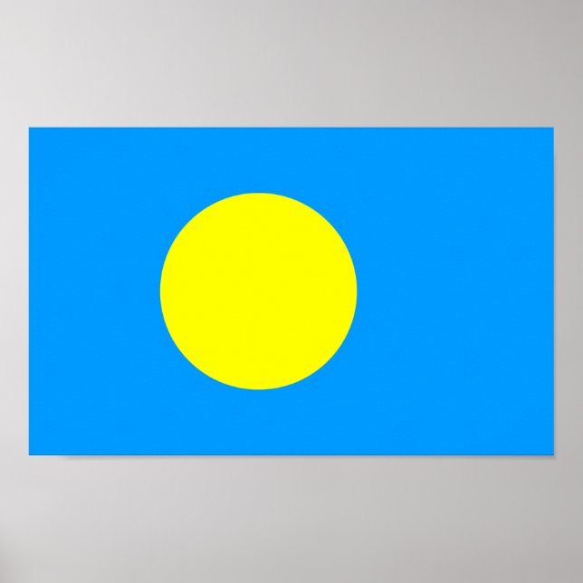 Póster Bandera de Palau (Frente)
