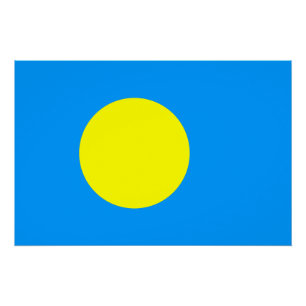 Póster Bandera de Palau