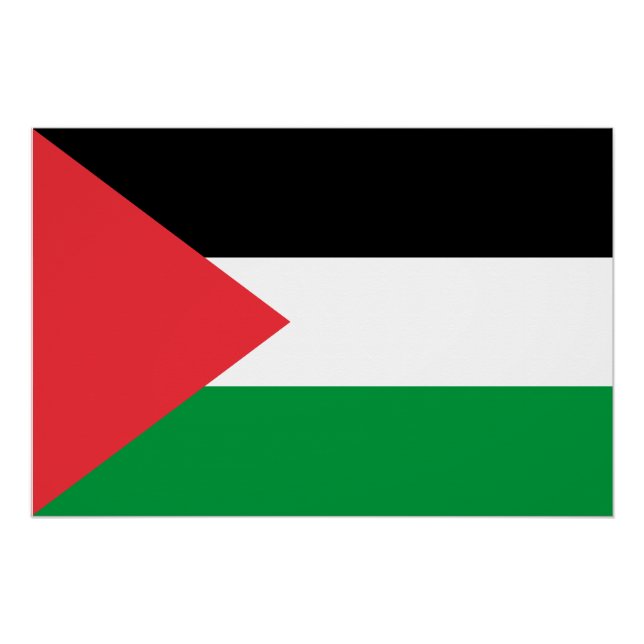 Póster Bandera de Palestina (Anverso)