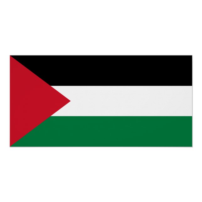 Póster Bandera de Palestina (Anverso)