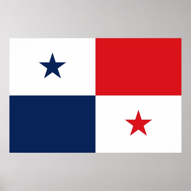 Póster Bandera de Panamá (Frente)