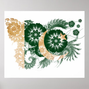 Póster Bandera de Paquistán