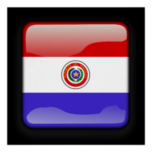 Póster Bandera de Paraguay
