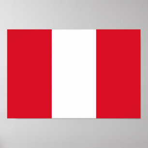 Póster Bandera de Perú