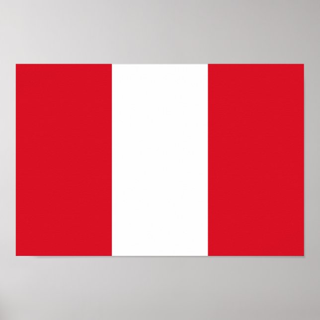 Póster Bandera de Perú (Frente)