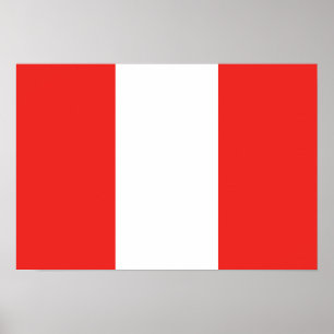 Póster Bandera de Perú