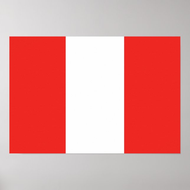 Póster Bandera de Perú (Frente)