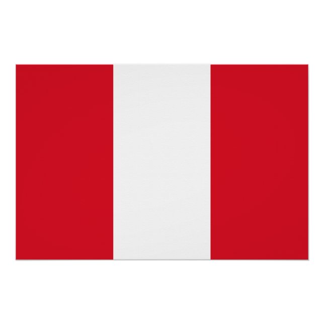 Póster Bandera de Perú (Anverso)