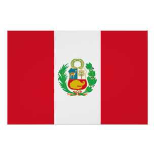 Póster Bandera de Perú