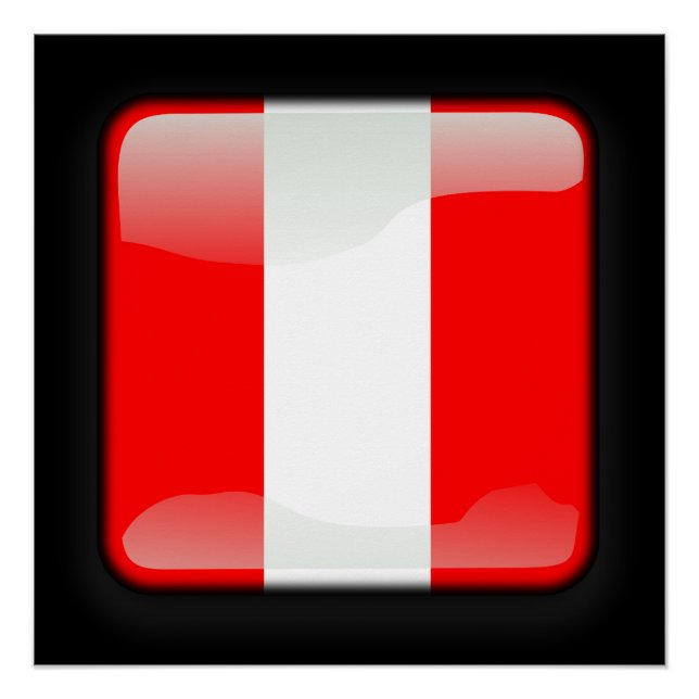 Póster Bandera de Perú (Anverso)