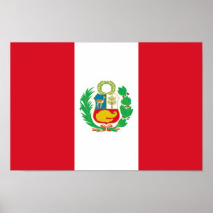 Póster Bandera de Perú