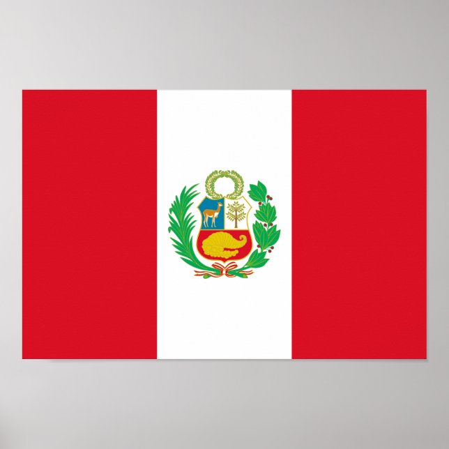 Póster Bandera de Perú (Frente)