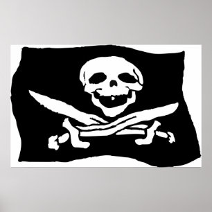 Póster Bandera de pirata