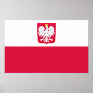 Póster Bandera de Polonia