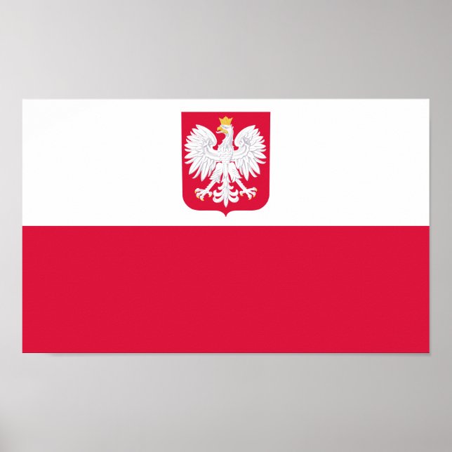 Póster Bandera de Polonia (Frente)