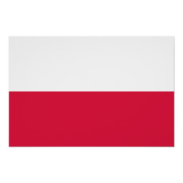 Póster Bandera de Polonia (Anverso)
