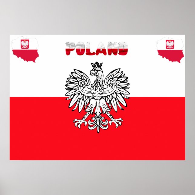 Póster Bandera de Polonia (Frente)