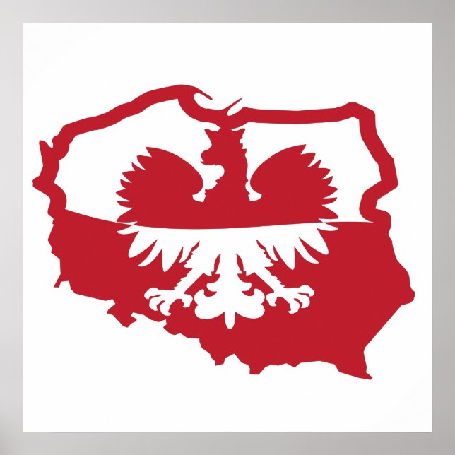 Póster Bandera de Polonia Polska (Frente)