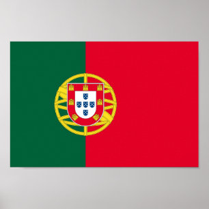 Póster Bandera de Portugal para el Día de Portugal