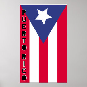 Póster Bandera de Puerto Rico