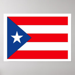 Póster Bandera de Puerto Rico